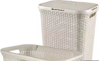 Curver Style Wäschesammler-Set Creme (1x60L + 1x45L) (240657)