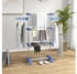 HomCom Blau, Kunststoff, 55x152x142 cm, Garderobe, Garderobenständer (800000741347)