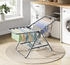 Songmics klein, faltbare Standtrockner mit 2 Flügeln, Metall, 44 x 101 x 54 cm (LLRDE504G01)