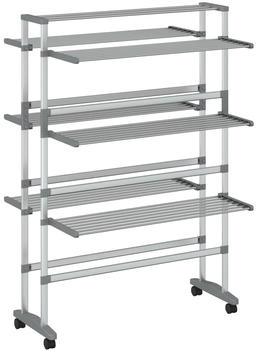 vidaXL mit Rollen 89x64x129 cm Aluminium (154603) – Innovativer vidaXL mit Rollen 89x64x129 cm Aluminium (154603) für mühelose Wäschepflege