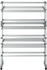 vidaXL mit Rollen 89x64x129 cm Aluminium (154603)