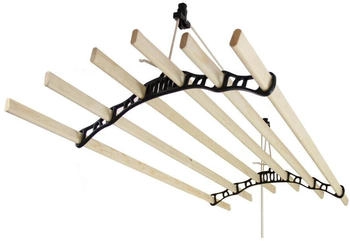 MonsterShop Clothing Airer Ceiling Pulley - Black - 2.4M