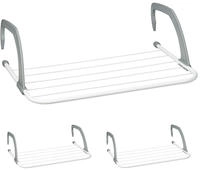 Relaxdays - W&auml;schest&auml;nder Heizung, 3er Set, 3 M Trockenl&auml;nge, Zum Einh&auml;ngen,