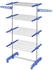 HomCom Wäscheturm Stahl 142 x 55 x 172 cm Blau (DE850-295V00BU)
