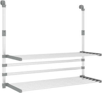 vidaXL W&auml;schetrockner f&uuml;r Balkon 89x25x(60-95) cm Aluminium (154605)