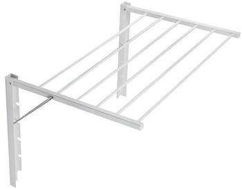 ABJ Wandwäschetrockner, Zusammenklappbar; Trockenlänge von 3,60 m bis 6,00 m, Weiß, 80 cm (B09MDG11YZ)