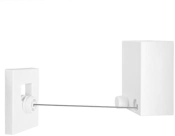Kingpower Wäscheleine Ausziehbar Weiß Wandmontage 4,20 m Wäsche trocknen Kingpower Wäscheleine Ausziehbar Weiß Wandmontage 4,20 m Wäsche trocknen