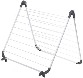 Spetebo Badewannen- Badewannen W&auml;schetrockner 10m wei&szlig;-grau 134x66cm, W&auml;schetrockner f&uuml;r den Badewannenrand (117146)