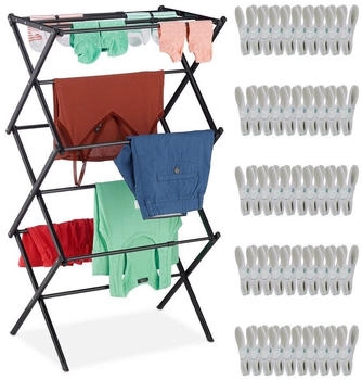 Relaxdays klappbar Turmwäscheständer Wäscheständerturm Standtrocker faltbar (10049551) Relaxdays klappbar Turmwäscheständer Wäscheständerturm Standtrocker faltbar (10049551)