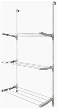 Rayen Faltbarer f&uuml;r T&uuml;ren und W&auml;nde XXL St&auml;be | 8 m Trockenfl&auml;che | | Wei&szlig; und Grau | 62,5 x 32,7 x 124 cm (0339.02)