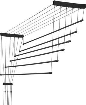 Kadax Deckenwäschetrockner, Wäschetrockner für die Decke 6x130/schwarz (K5041)