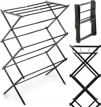 Kadax Faltbarer Trockner, Ausziehbarer Standtrockner, Ziehharmonika- (104,5cm Hoch Stehend) (K9797)