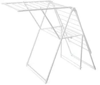 AmazonBasics W&auml;schest&auml;nder Metall 2 Fl&uuml;gel faltbar, Wei&szlig; (LAU-27WH)