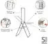 Brabantia 20m Hang On Clothes Airer with Rod - Black