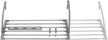 Jata HTEN2402 Wäscheständer ausziehbar, 6m, Edelstahl (HTEN2402)