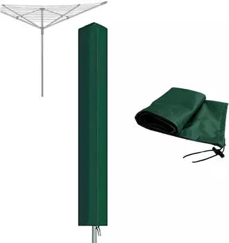 LuxusKollektion Wäschespinne Abdeckung wasserdicht, winddicht, grün, 16x16x180cm