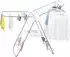 HomCom klappbar silber/weiß (L148 x B60,5 x H98 cm)