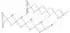 HomCom Wandtrockner ausziehbar Standtrockner Metall Weiß 63,5 x 60 x 20 cm