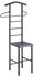 Caro Möbel Herrendiener JIVO Stummer Diener Kleiderständer in grau, 121 cm, Garderobe mit Hosenbügel
