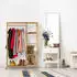 Relaxdays Rollgarderobe Bambus