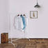 Eugad Wäscheständer, Garderoben Ständer, Kleiderstange Weiß, 99x46x152cm