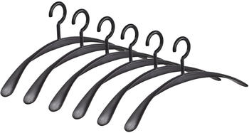 Kleiderbügelprofi Kleiderbügel WING schwarz 6er Set