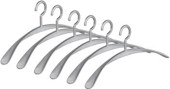 Kleiderbügelprofi Kleiderbügel WING silber 6er Set