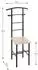 HAKU Möbel Herrendiener, eiche San Remo, schwarz - Maße: B 46 cm x H 109 cm x T 46 cm ; 81550