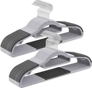 Songmics Kleiderbügel grau 30 St Dicke 0,5 cm