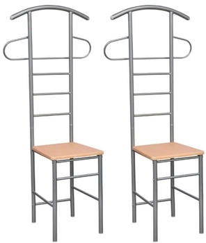 vidaXL Herrendiener St&uuml;hle 2 Stk. Metall