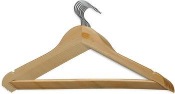 MAUL Kleiderb&uuml;gel 9453370, aus Buchenholz, natur, 45cm breit, 8 St&uuml;ck