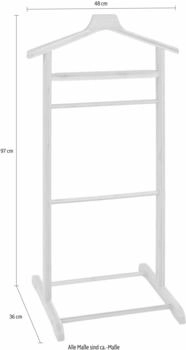 HAKU Herrendiener Lena, 38331, natur, 48 x 97 x 36cm, Bambus