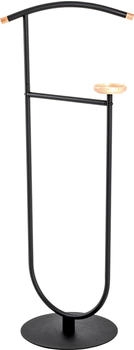 HAKU Herrendiener Everton, buche / schwarz, 45 x 115 x 34cm, Massivholz / Metall