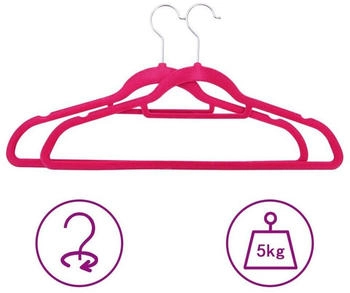 vidaXL 20 Stk. -Set Anti-Rutsch Rosa Samt – Durchdachtes Design für maximalen Komfort und Ordnung