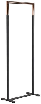 Frost Bukto Kleiderständer ohne Rollen schwarz matt / kupfer poliert 62,8cm