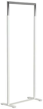 Frost Bukto Kleiderständer ohne Rollen weiß matt / edelstahl poliert 62,8cm