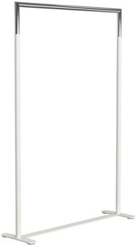Frost Bukto Kleiderständer ohne Rollen weiß matt / edelstahl poliert 102,8cm