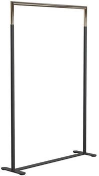 Frost Bukto Kleiderständer ohne Rollen schwarz matt / gold poliert 102,8cm