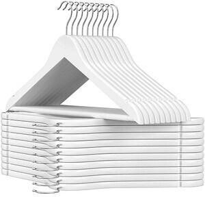 Songmics Kleiderbügel weiß, 20 St. 1 Pack = 20 St.