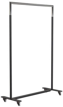 Frost Bukto Kleiderständer mit Rollen 100 cm, Edelstahl poliert / schwarz