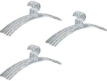 Wenko Garderobenbügel Bubble Transparent 15er Set 15er Set, Kleiderbügel Transparent