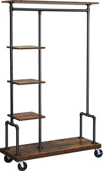 Vasagle Offener Kleiderschrank Hester schwarz/braun
