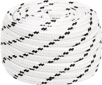 vidaXL (20 mm/ 25 m) Braided Boat Rope Polyester Sturdy Yacht Cable Black/White Multi Sizes vidaXL (20 mm/ 25 m) Braided Boat Rope Polyester Sturdy Yacht Cable Black/White Multi Sizes