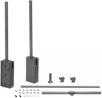 Emuca Sway Kleiderlift höhenverstellbar 830-1150mm, Stahl/Aluminium, Titan (7139252)