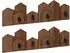 vidaXL Wandgarderobe Massives Mahagoniholz Braun 48x8x15cm