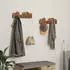 vidaXL Wandgarderobe Massives Mahagoniholz Braun 48x8x15cm