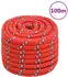 vidaXL Bootseil Rot Polypropylen 20mm 100m (152422)