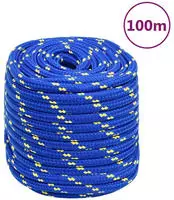 vidaXL Bootsseil Blau 18 mm 100 m Polypropylen