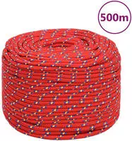 vidaXL Bootsseil Rot 10 mm 500 m Polypropylen