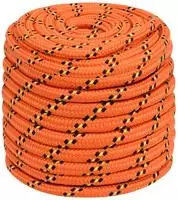 vidaXL Bootsseil Orange 18 mm 100 m Polypropylen